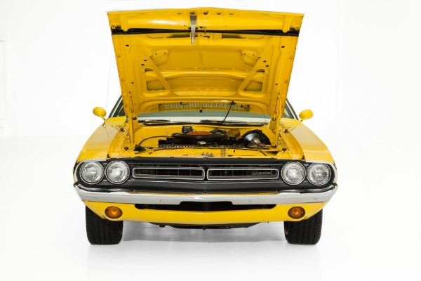 For Sale Used 1971 Dodge Challenger RT Yellow Rotisserie Car | American Dream Machines Des Moines IA 50309