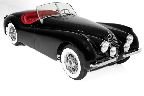 For Sale Used 1953 Jaguar XK120 Black/Red Extraordinary | American Dream Machines Des Moines IA 50309