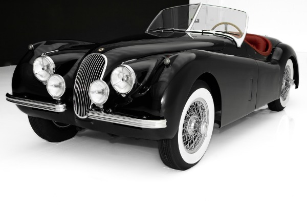 For Sale Used 1953 Jaguar XK120 Black/Red Extraordinary | American Dream Machines Des Moines IA 50309