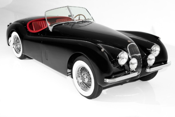 For Sale Used 1953 Jaguar XK120 Black/Red Extraordinary | American Dream Machines Des Moines IA 50309