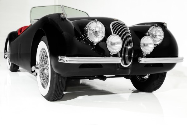 For Sale Used 1953 Jaguar XK120 Black/Red Extraordinary | American Dream Machines Des Moines IA 50309