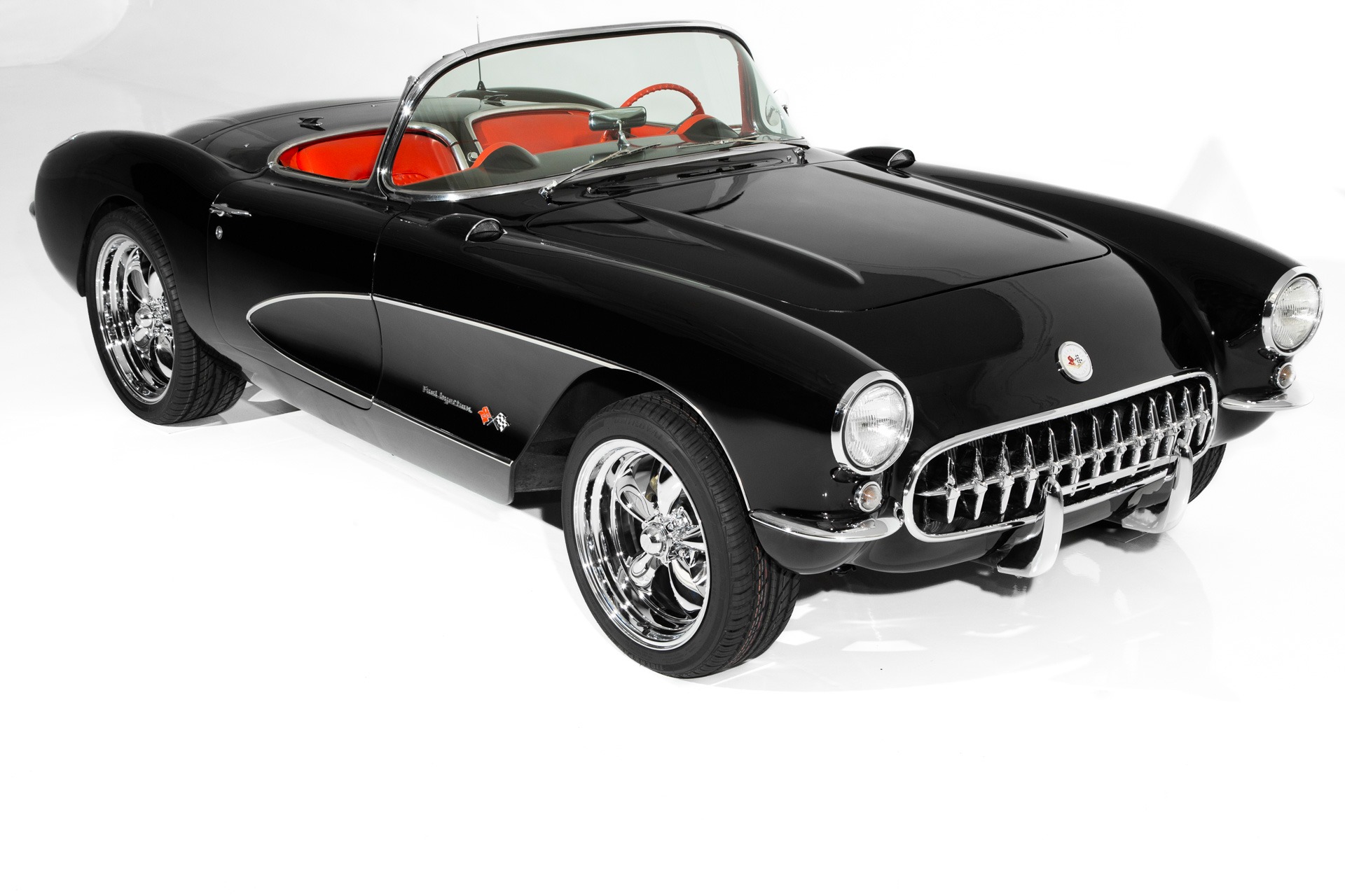 For Sale Used 1957 Chevrolet Corvette Black/Red, 383/450hp | American Dream Machines Des Moines IA 50309