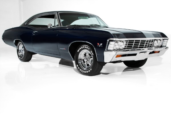 For Sale Used 1967 Chevrolet Impala Dark Blue SS 396 4-Speed | American Dream Machines Des Moines IA 50309