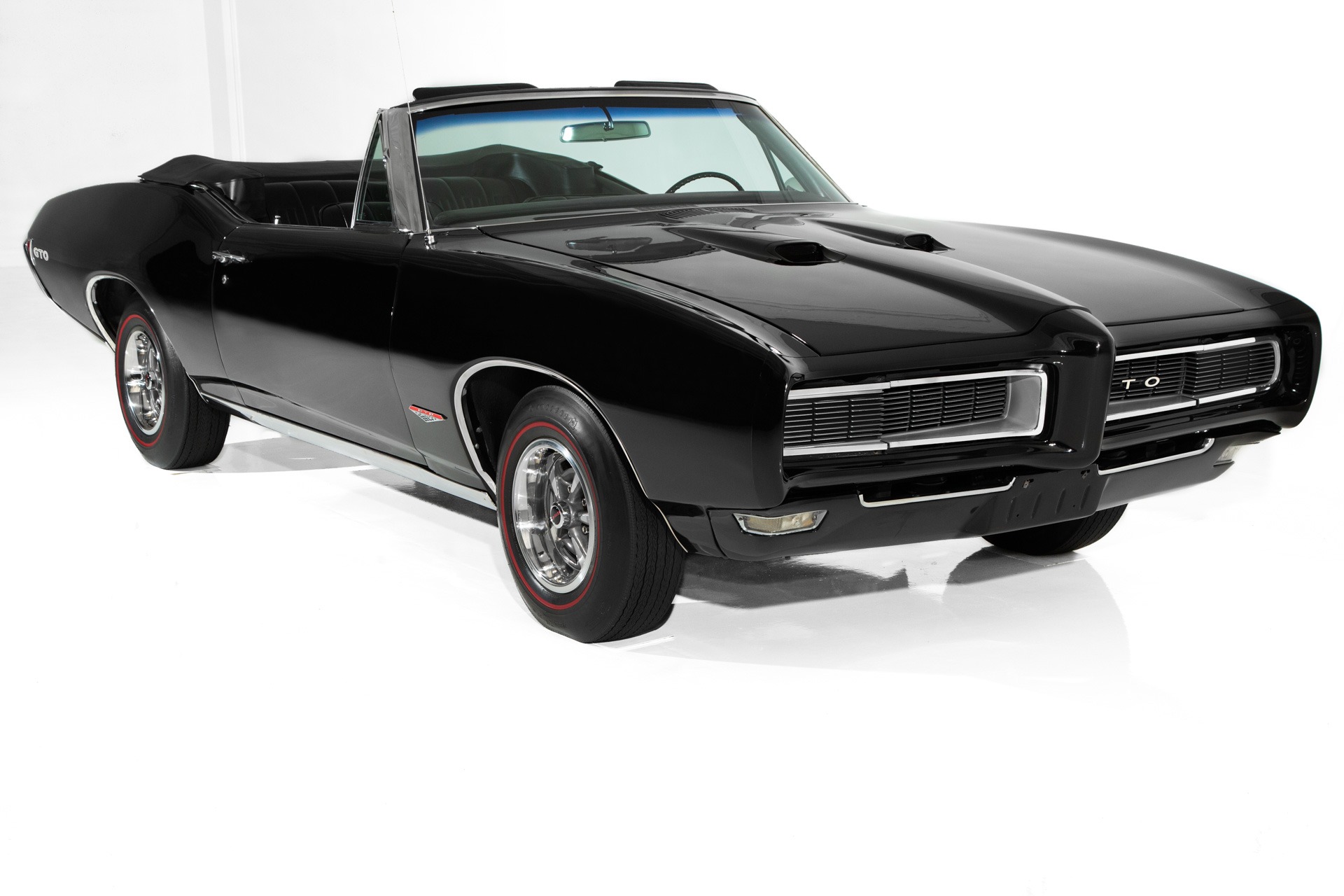 For Sale Used 1968 Pontiac GTO Triple Black, Gorgeous | American Dream Machines Des Moines IA 50309