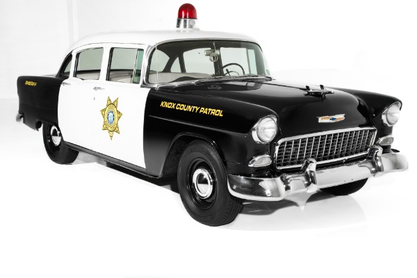 For Sale Used 1955 Chevrolet Bel Air Police Car 400ci Auto PB | American Dream Machines Des Moines IA 50309