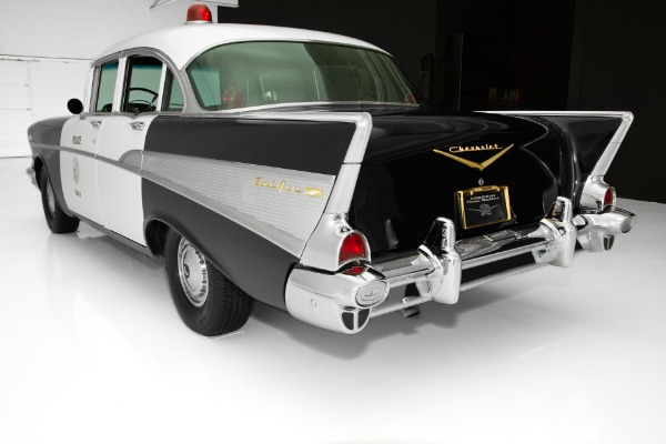 For Sale Used 1957 Chevrolet Bel Air Police Car V8 New Chrome | American Dream Machines Des Moines IA 50309