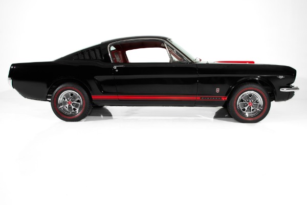 For Sale Used 1965 Ford Mustang Black/Red 289 Auto, PS, PB | American Dream Machines Des Moines IA 50309