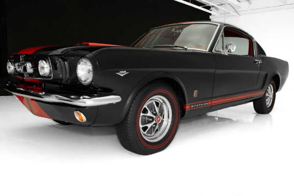 For Sale Used 1965 Ford Mustang Black/Red 289 Auto, PS, PB | American Dream Machines Des Moines IA 50309