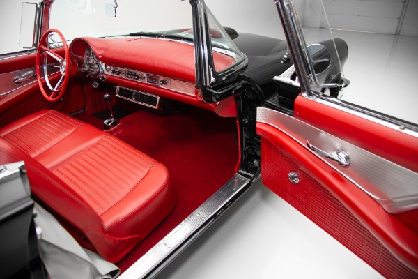 For Sale Used 1957 Ford Thunderbird Black/Red 2 Tops PS PB AC | American Dream Machines Des Moines IA 50309