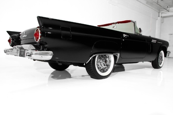 For Sale Used 1957 Ford Thunderbird Black/Red 2 Tops PS PB AC | American Dream Machines Des Moines IA 50309