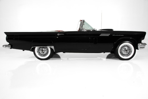 For Sale Used 1957 Ford Thunderbird Black/Red 2 Tops PS PB AC | American Dream Machines Des Moines IA 50309