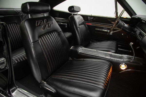 For Sale Used 1969 Dodge Coronet RT Triple Black  440, A/C | American Dream Machines Des Moines IA 50309