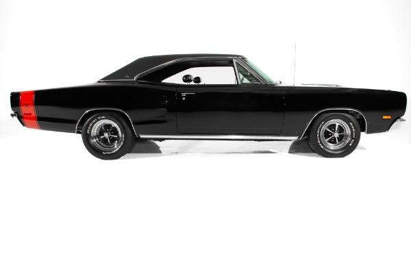 For Sale Used 1969 Dodge Coronet RT Triple Black  440, A/C | American Dream Machines Des Moines IA 50309