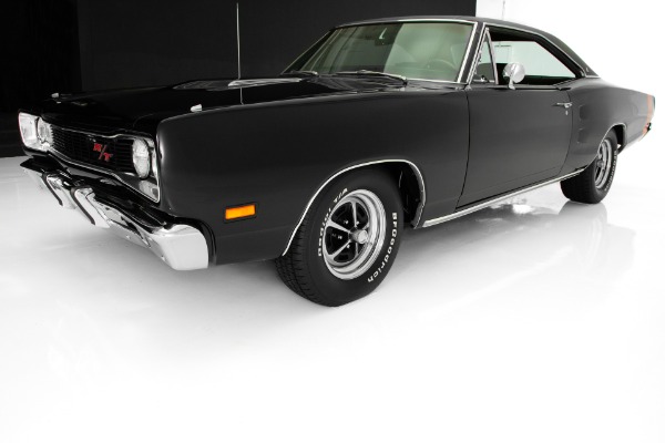 For Sale Used 1969 Dodge Coronet RT Triple Black  440, A/C | American Dream Machines Des Moines IA 50309