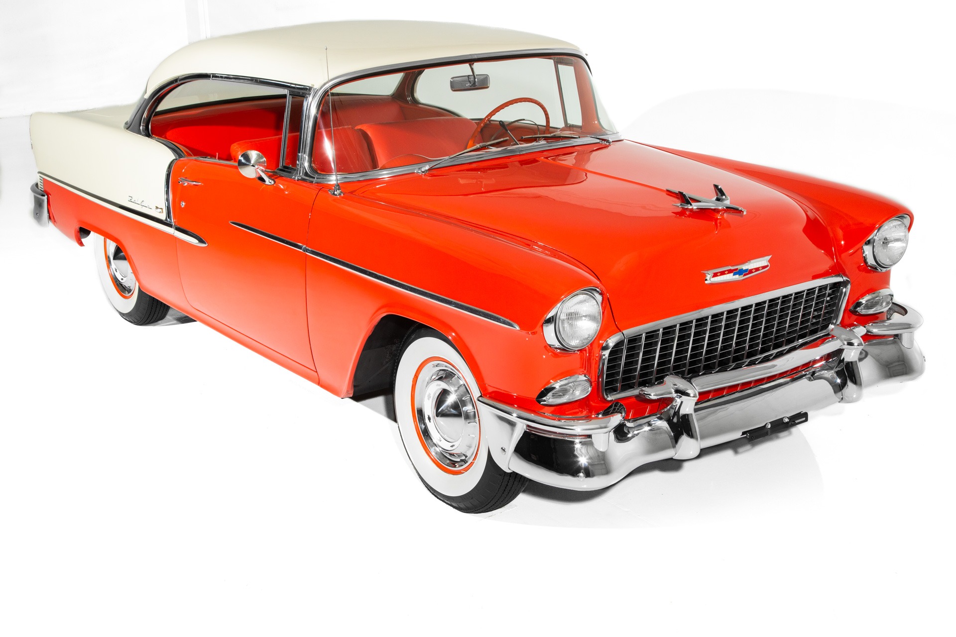 For Sale Used 1955 Chevrolet Bel Air Red 265 Power Pack Auto | American Dream Machines Des Moines IA 50309