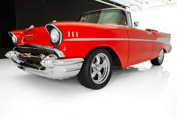 For Sale Used 1957 Chevrolet Bel Air Auto PS PB Chrome | American Dream Machines Des Moines IA 50309