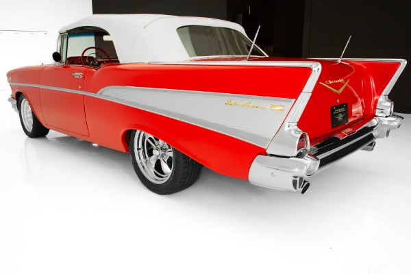 For Sale Used 1957 Chevrolet Bel Air Auto PS PB Chrome | American Dream Machines Des Moines IA 50309