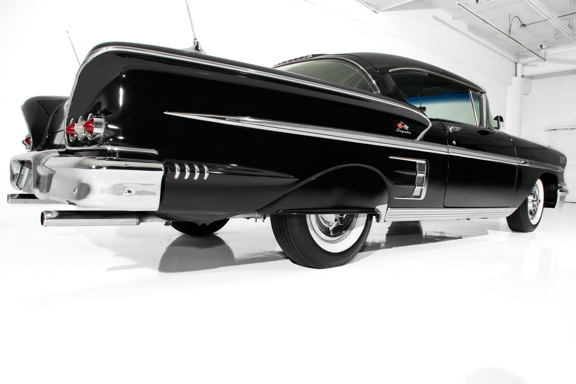 For Sale Used 1958 Chevrolet Impala Black 348 Auto PS PB | American Dream Machines Des Moines IA 50309