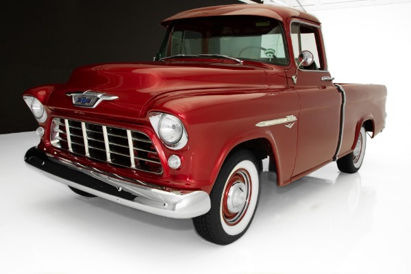 For Sale Used 1955 Chevrolet Pickup Rare Cameo Big Window V8 | American Dream Machines Des Moines IA 50309