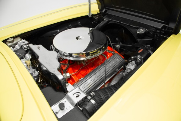 For Sale Used 1958 Chevrolet Corvette Convertible, Yellow/Black, 283, Automatic | American Dream Machines Des Moines IA 50309