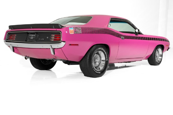 For Sale Used 1970 Plymouth Cuda Panther Pink 440 4-Speed | American Dream Machines Des Moines IA 50309