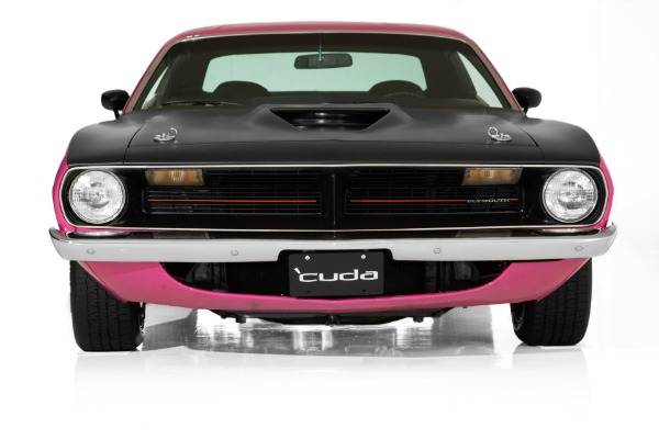 For Sale Used 1970 Plymouth Cuda Panther Pink 440 4-Speed | American Dream Machines Des Moines IA 50309