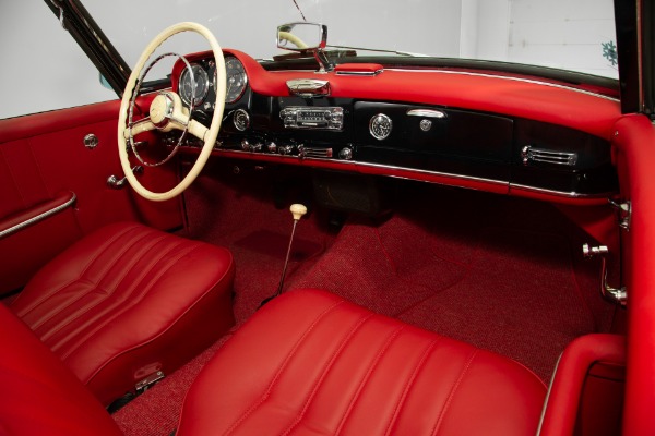 For Sale Used 1961 Mercedes 190SL Black Gorgeous Red Leather | American Dream Machines Des Moines IA 50309