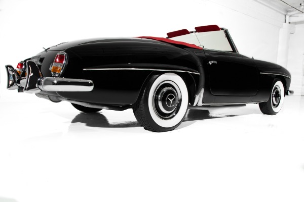 For Sale Used 1961 Mercedes 190SL Black Gorgeous Red Leather | American Dream Machines Des Moines IA 50309