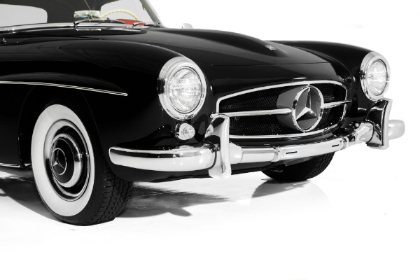 For Sale Used 1961 Mercedes 190SL Black Gorgeous Red Leather | American Dream Machines Des Moines IA 50309