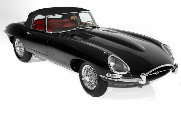 For Sale Used 1962 Jaguar E-Type Rare Black/Red Extraordinary | American Dream Machines Des Moines IA 50309