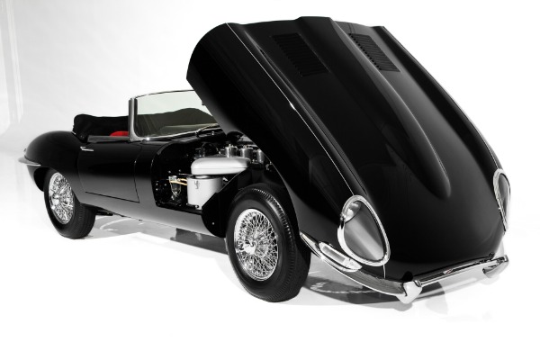 For Sale Used 1962 Jaguar E-Type Rare Black/Red Extraordinary | American Dream Machines Des Moines IA 50309