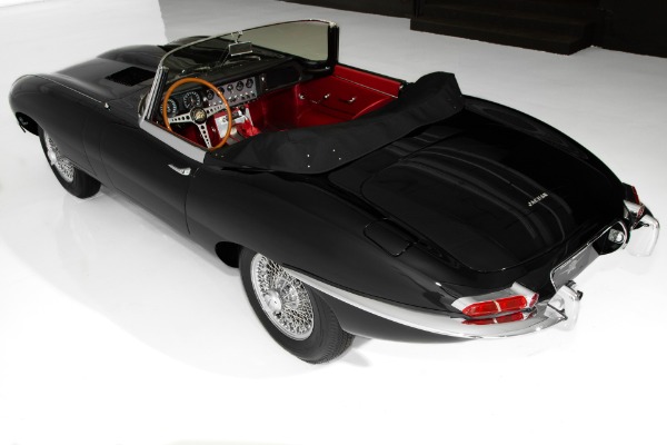 For Sale Used 1962 Jaguar E-Type Rare Black/Red Extraordinary | American Dream Machines Des Moines IA 50309