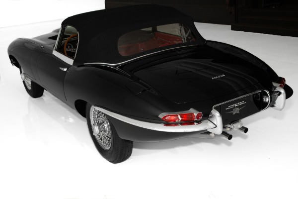 For Sale Used 1962 Jaguar E-Type Rare Black/Red Extraordinary | American Dream Machines Des Moines IA 50309