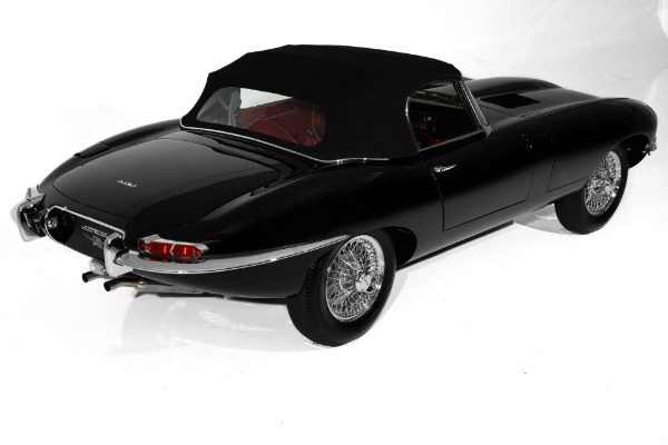 For Sale Used 1962 Jaguar E-Type Rare Black/Red Extraordinary | American Dream Machines Des Moines IA 50309