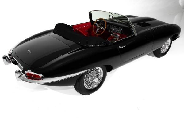 For Sale Used 1962 Jaguar E-Type Rare Black/Red Extraordinary | American Dream Machines Des Moines IA 50309