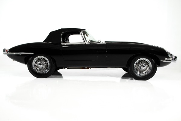 For Sale Used 1962 Jaguar E-Type Rare Black/Red Extraordinary | American Dream Machines Des Moines IA 50309