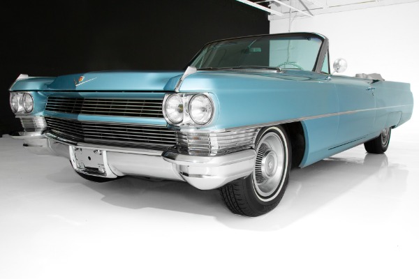 For Sale Used 1964 Cadillac Series 62 Convertible Firemist Blue | American Dream Machines Des Moines IA 50309