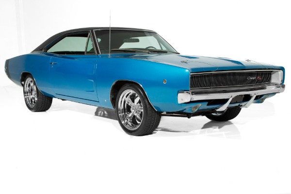 For Sale Used 1968 Dodge Charger B5 Blue  440/450, Chrome | American Dream Machines Des Moines IA 50309