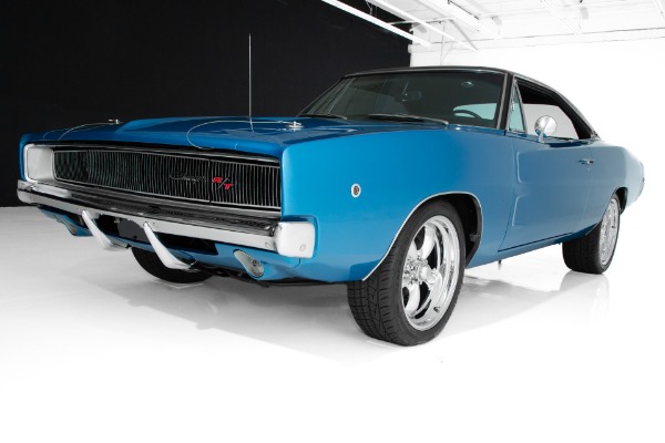 For Sale Used 1968 Dodge Charger B5 Blue  440/450, Chrome | American Dream Machines Des Moines IA 50309