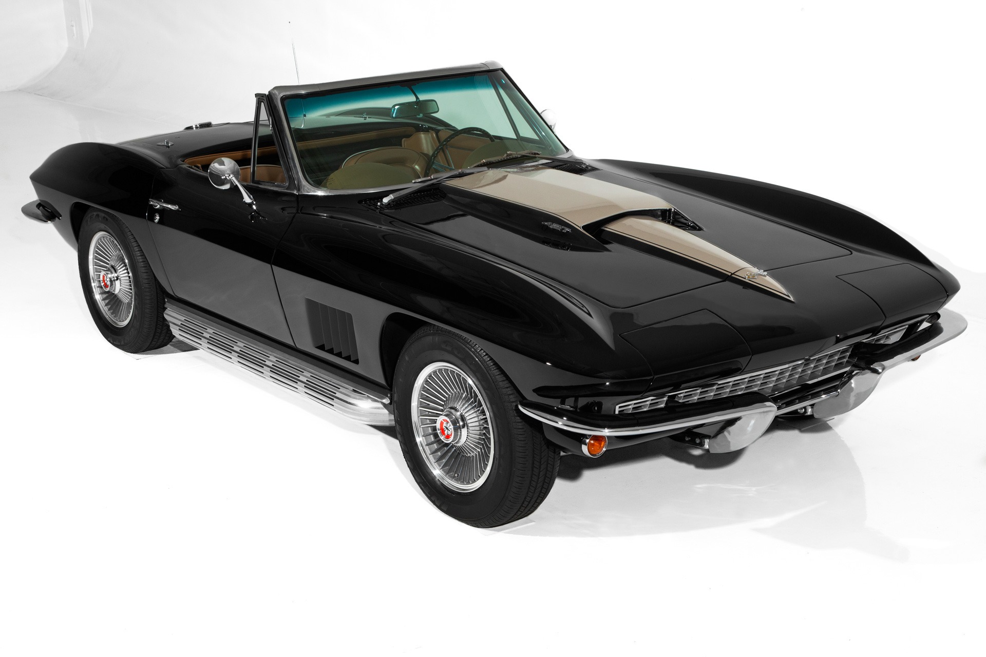 For Sale Used 1967 Chevrolet Corvette Black 427/435  2 tops | American Dream Machines Des Moines IA 50309