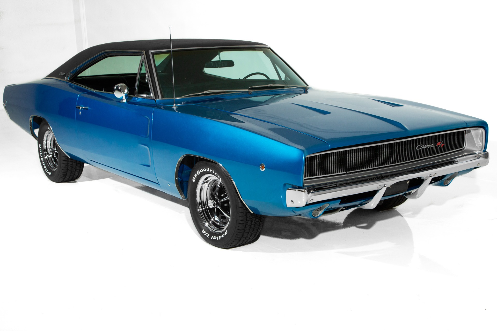 For Sale Used 1968 Dodge Charger B5 Blue, Black Interior 440, 4-Speed, Extensive  Frame-Off Restoration. | American Dream Machines Des Moines IA 50309