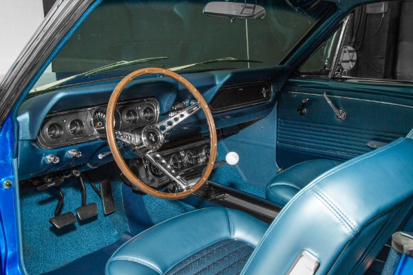 For Sale Used 1966 Ford Mustang Electric Blue 289 4-Speed AC | American Dream Machines Des Moines IA 50309