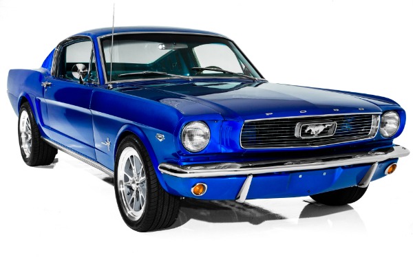 For Sale Used 1966 Ford Mustang Electric Blue 289 4-Speed AC | American Dream Machines Des Moines IA 50309