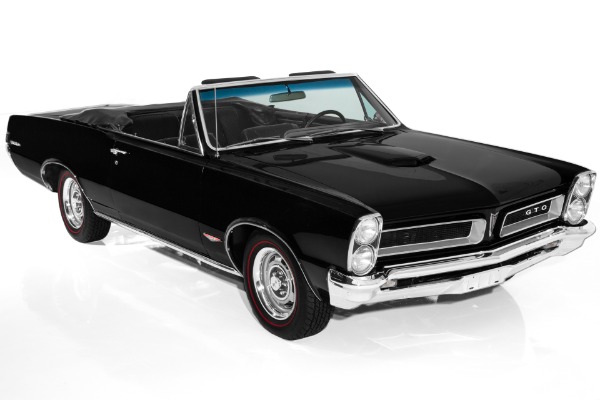 For Sale Used 1965 Pontiac GTO Convertible Triple Black PHS | American Dream Machines Des Moines IA 50309