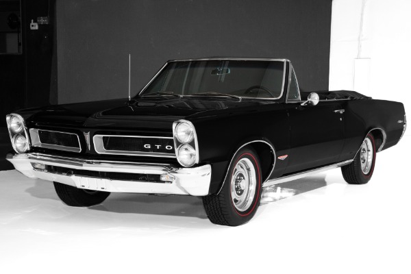 For Sale Used 1965 Pontiac GTO Convertible Triple Black PHS | American Dream Machines Des Moines IA 50309