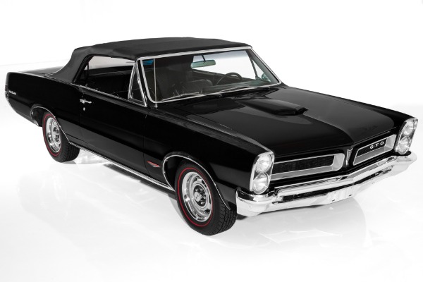 For Sale Used 1965 Pontiac GTO Convertible Triple Black PHS | American Dream Machines Des Moines IA 50309