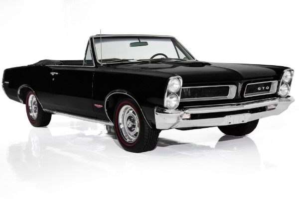 For Sale Used 1965 Pontiac GTO Convertible Triple Black PHS | American Dream Machines Des Moines IA 50309