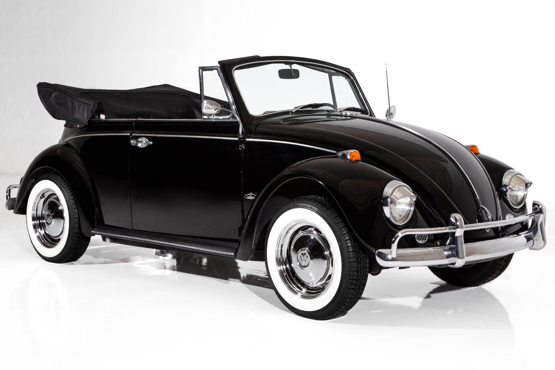 For Sale Used 1967 Volkswagen Beetle Convertible  Black/Red | American Dream Machines Des Moines IA 50309