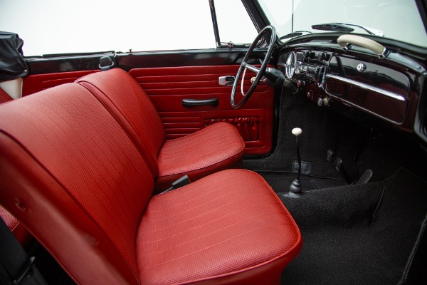 For Sale Used 1967 Volkswagen Beetle Convertible  Black/Red | American Dream Machines Des Moines IA 50309