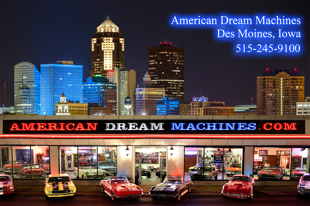 American Dream Machines Classic Car Lot in Iowa